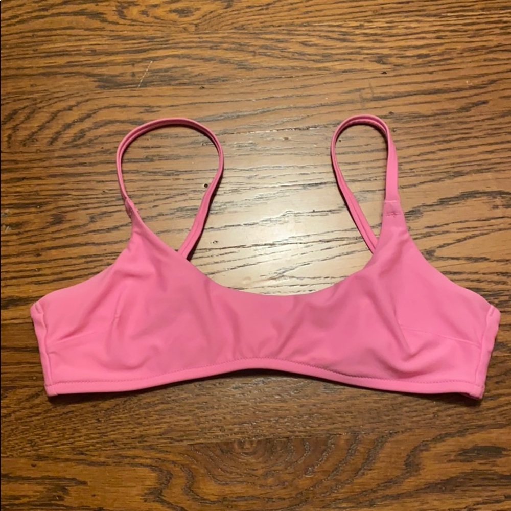 Pink bikini top